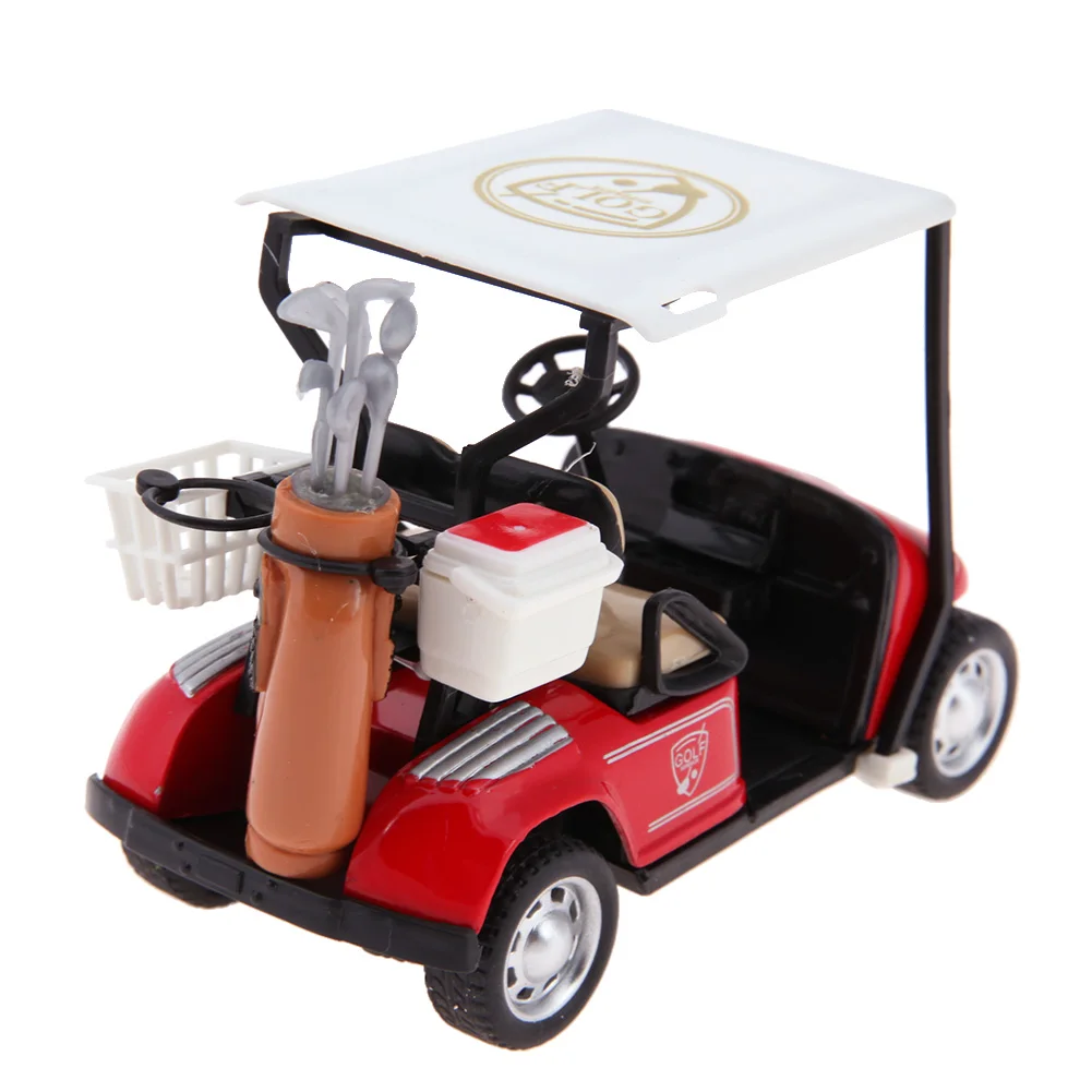 1/36 modelo jogar veículo brinquedos fácil operação pullback ação simulação carrinho de golfe modelo brinquedo com música leve seguro para presente infantil