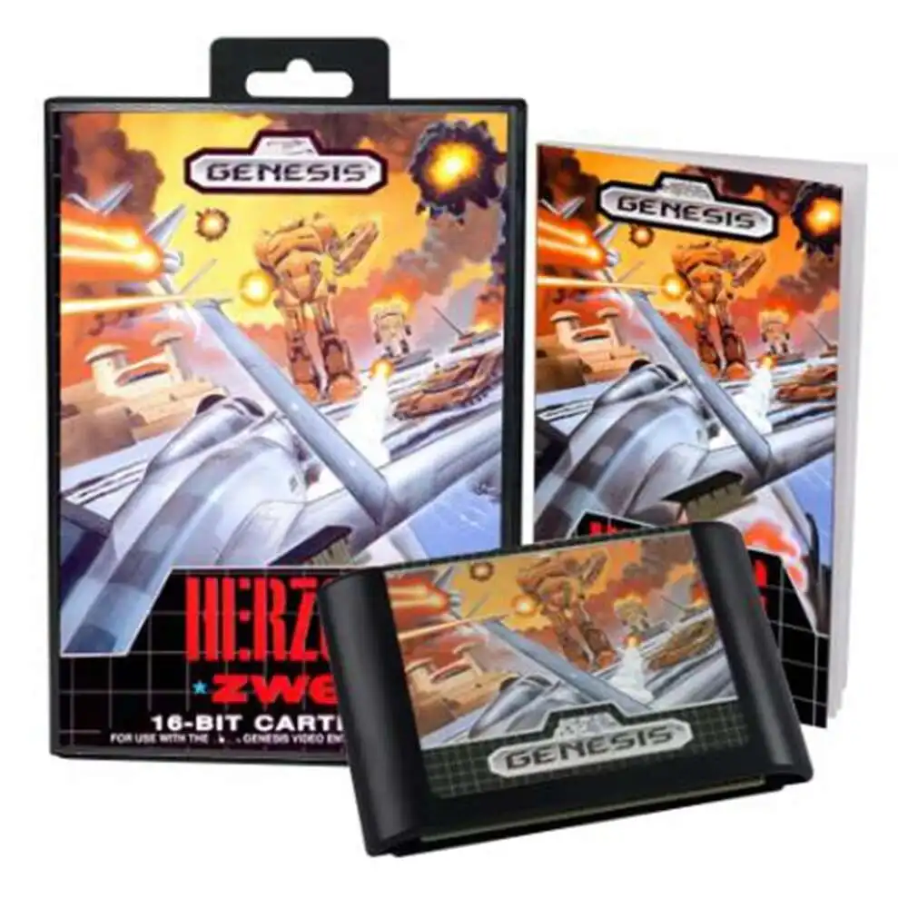 

Herzog Zwei with Box and Manual for 16 Bit Sega MD Game Cartridge Megadrive Genesis System