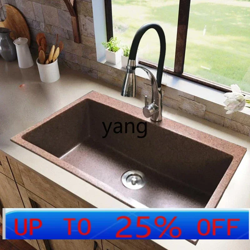 

LH коричневая хрустальная поверхность, кварцевый камень, большая кухонная мойка с одним слотом