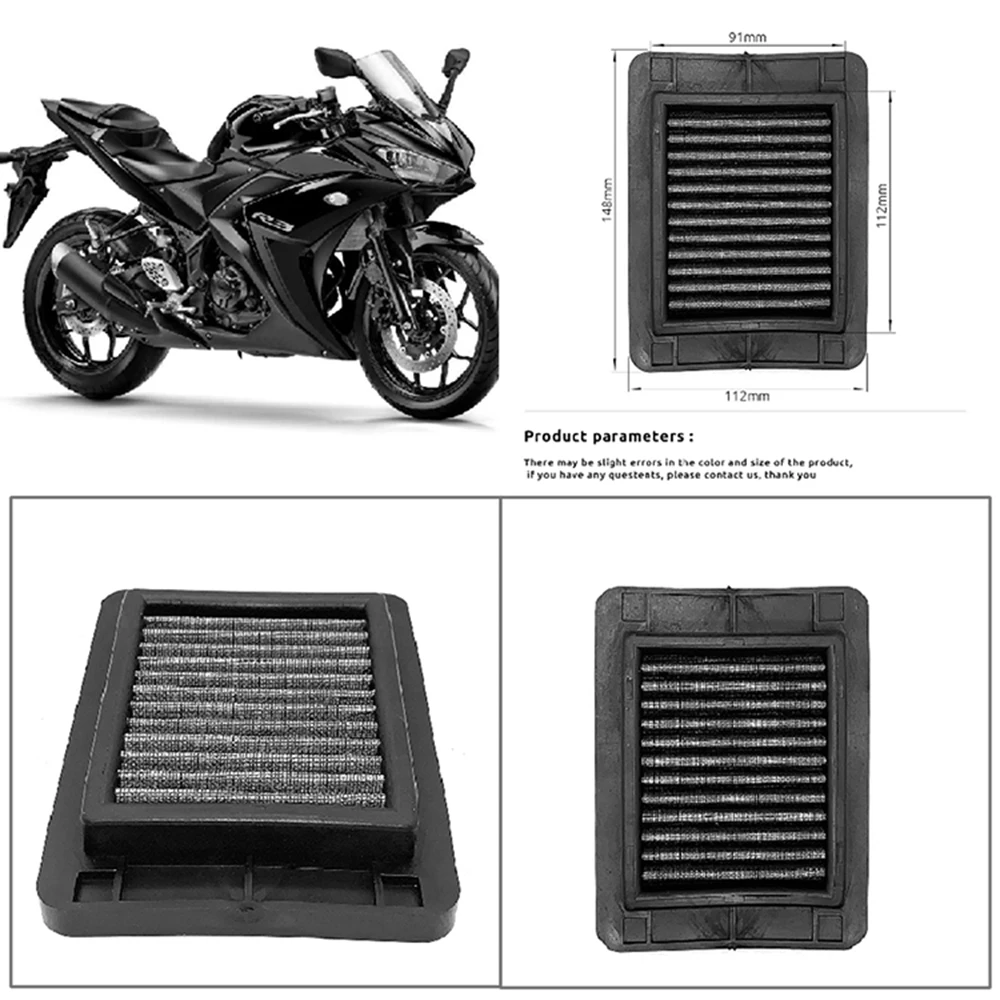 

Fit for Yamaha YZF R3 ABS YZF-R3 YZF-R25 2016 2017 2018 2019 2020 Motorcycle Air Filter Intake Cleaner Element Replacement Parts