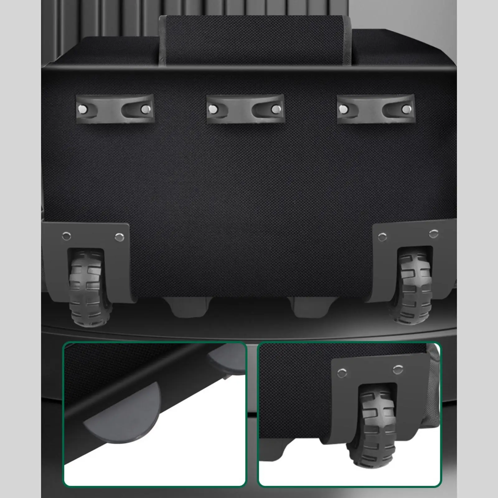 Rolling Tool Bag Portable with Telescoping Handle Tool Box Repair Tools Storage Case for Car Household