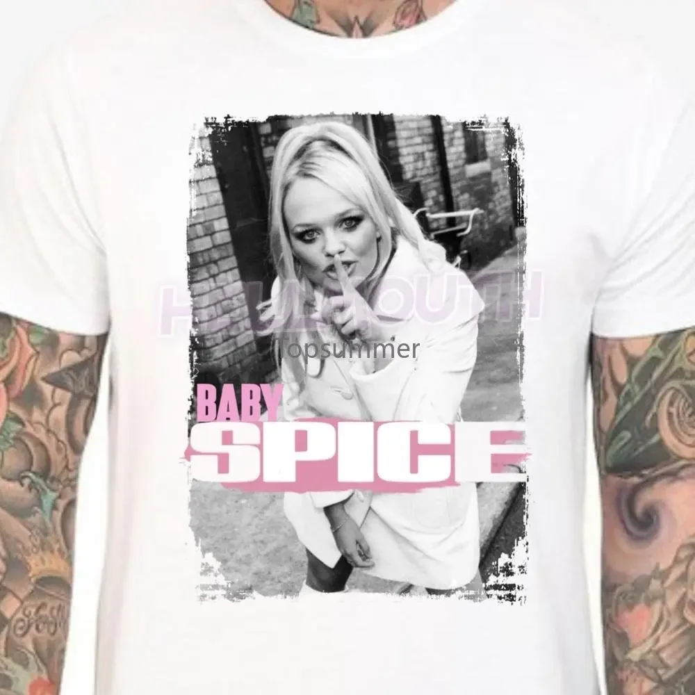 Spice Girls White T Shirt! 90'S Spiceworld Geri Victoria Emma Mel B Mel C. (4)