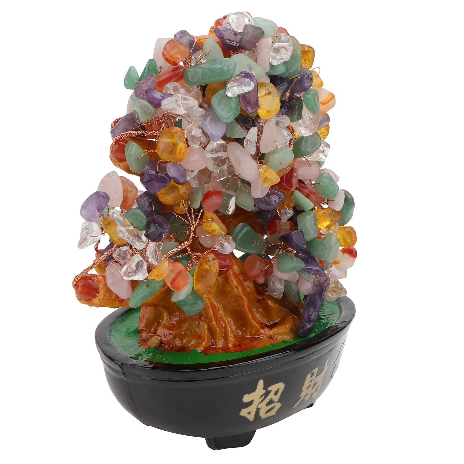 

Crystal Lucky Tree Cash nament High Quality Desktop Adornment Christmas Craft Tabletop Decor Home Plants Money Tree Realistic