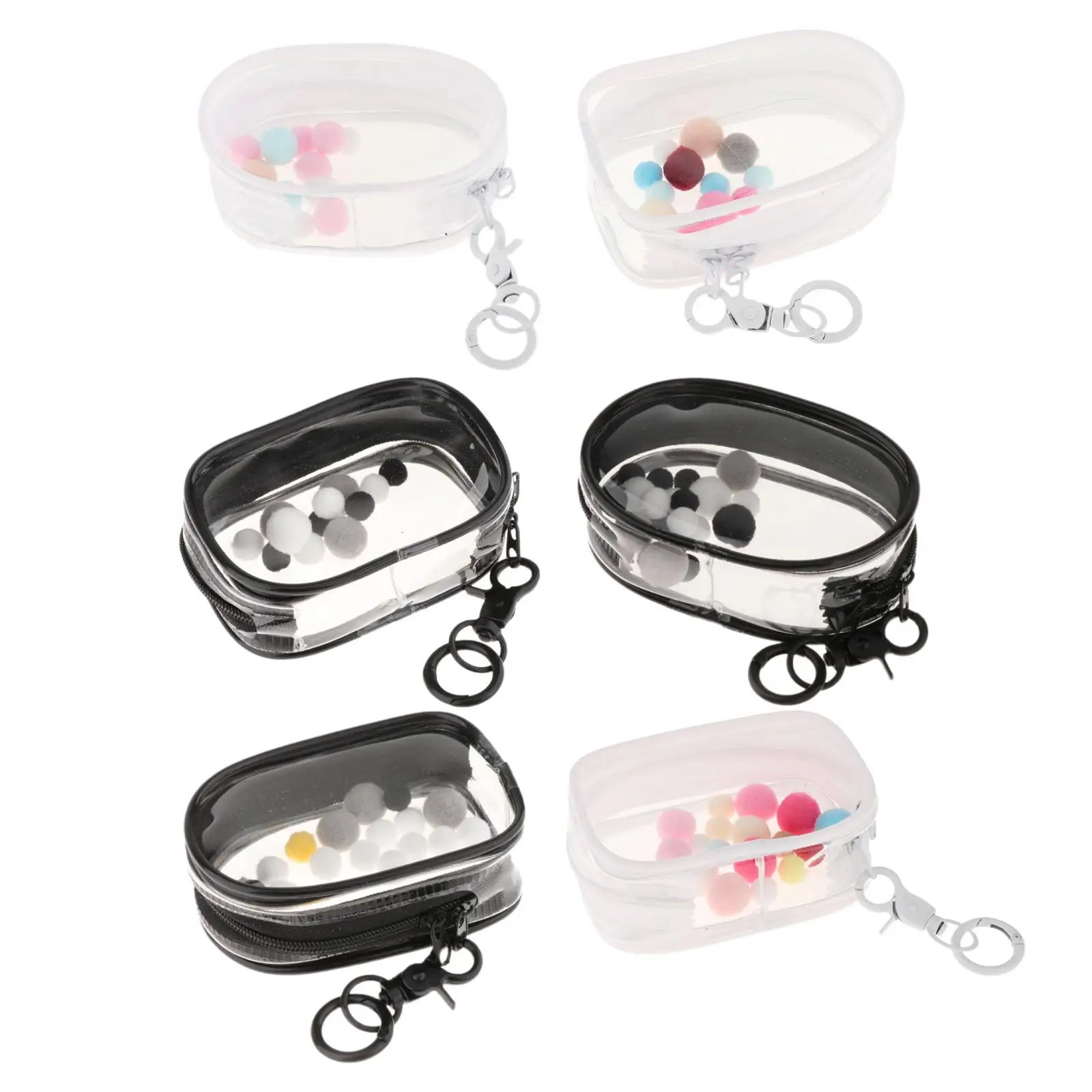 Tiny Doll Pouch PVC antipolvere Mini Doll Storage Bag Clear Figure Display Bag Mini Figure Storage Case per Action Figures Doll