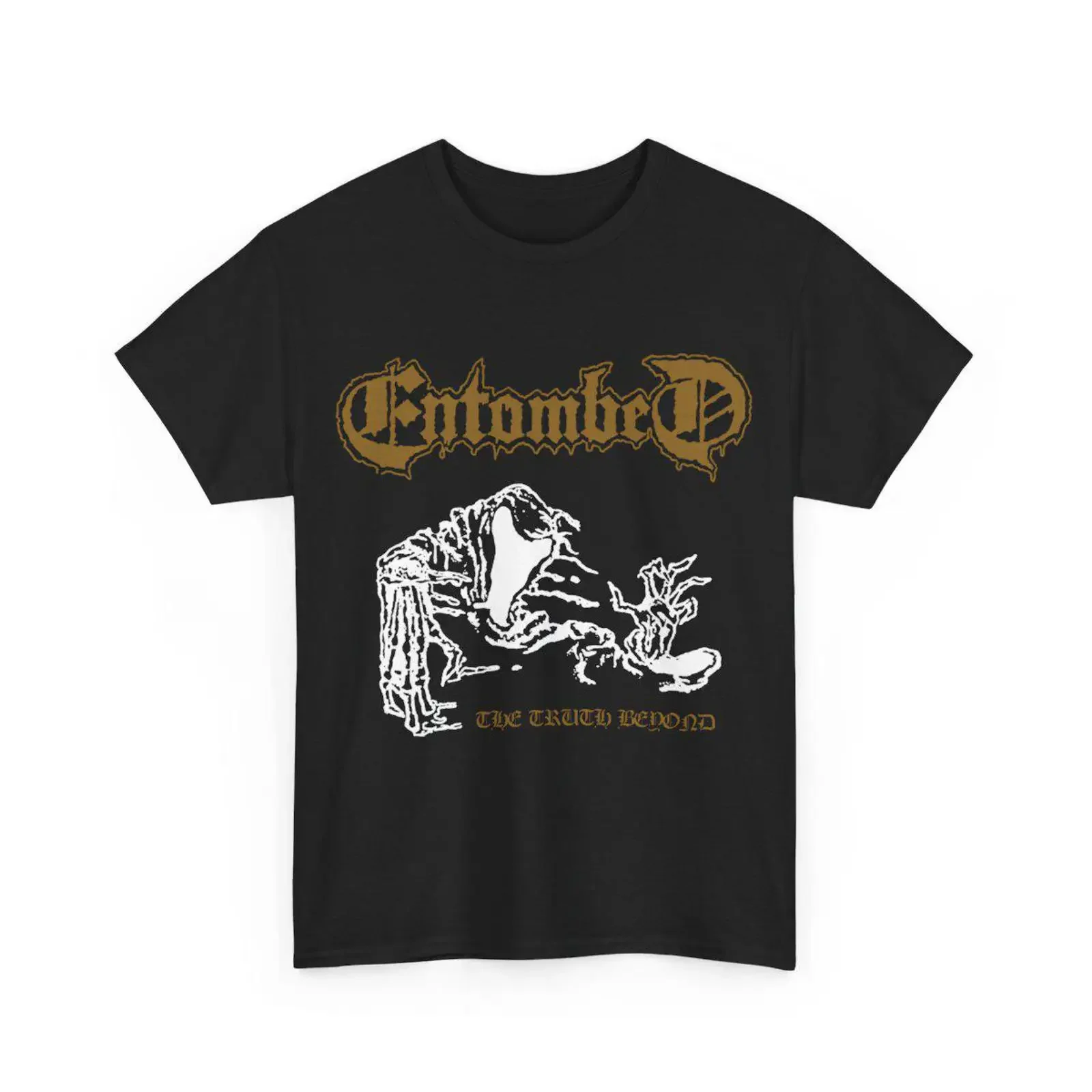 ENTOMBED band vintage design T Shirt vintage Washed Comfortable fashion Slightly Stylish homme graphic Breathable streetwear