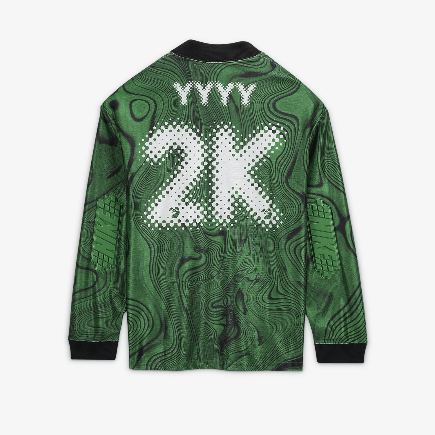 Nike Authentic Off-White Men's Printed Sports Long Sleeve Soccer Jersey FQ0998-389