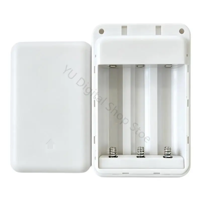 96BA Replacement 18650 Powerbank Housing Case, 3 Cell Sliding DIY Case with No Solder Battery Holder Setups for Repair Use