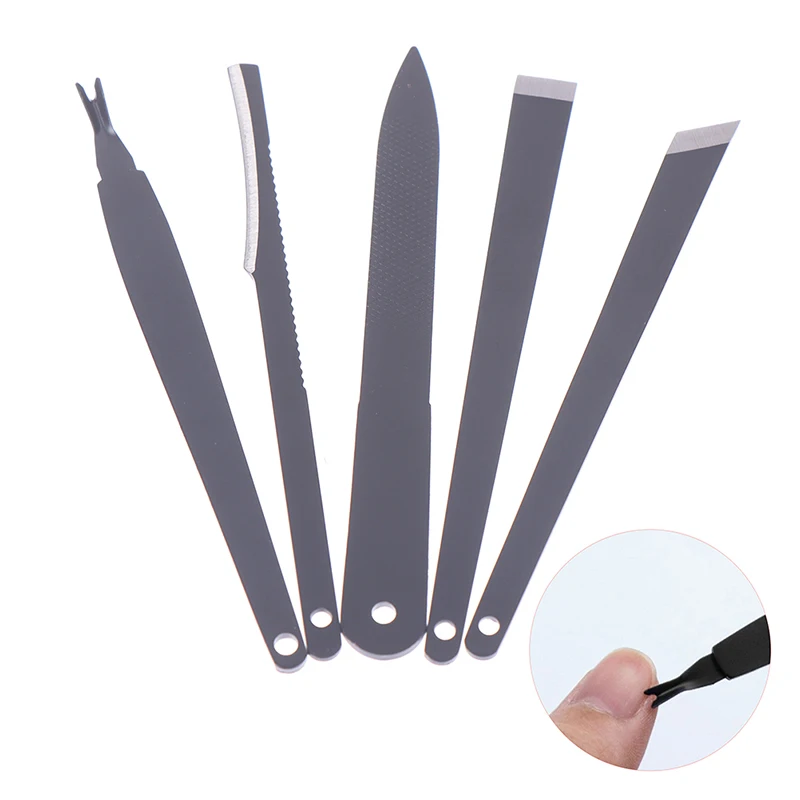 Professional Pedicure Tool Nail Knife Set Toenail Heels Callus Cuticle Remover Foot Care Tool Podiatry Ingrown Nail Cutter 5PCS