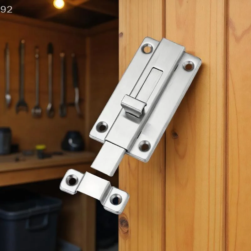Self-Elastic Latch Security Bolt Latch Anti-theft Spring Latches Stainless Steel Cabinet Hinges Furniture Supplies Hardware
