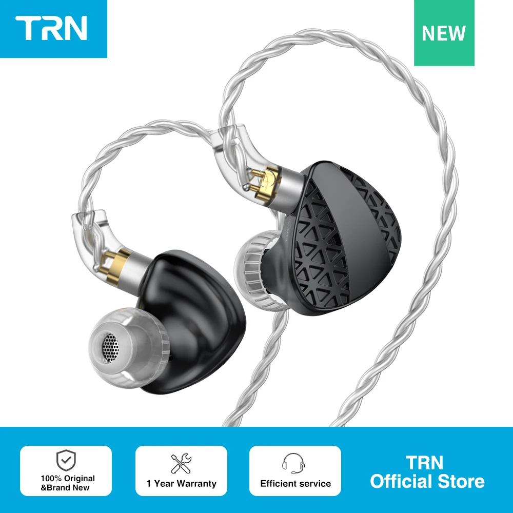 

New TRN MT3 High-Fidelity Earphone Dual-Chamber 10mm Dynamic N52 Magnet Zinc Alloy Monitor For BAX EMA VX ST5 VX PRO Kirin EMX