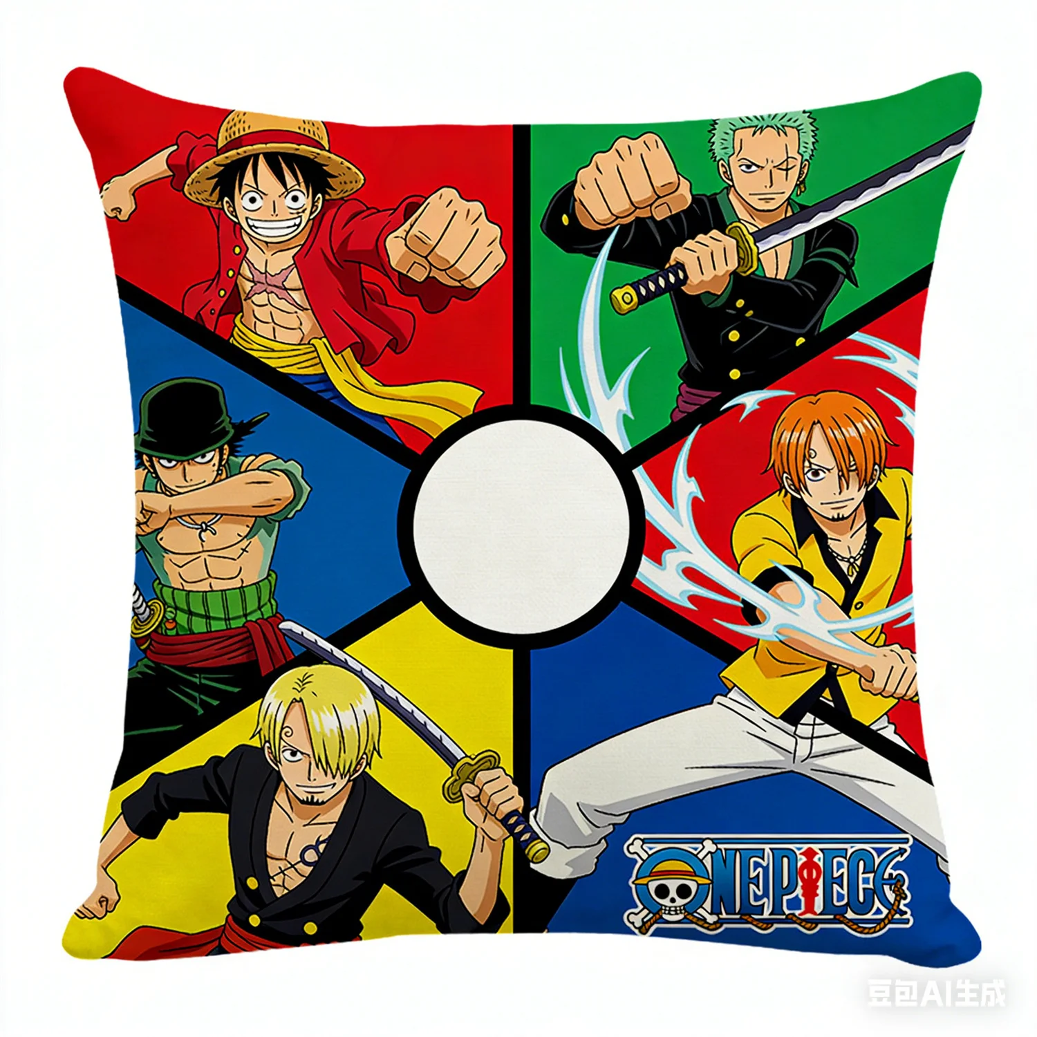 Einteiliger Kissenbezug, dekorativer Kissenbezug mit Anime-Fan-Favoriten-Charakter-Aufdruck für Schlafzimmer, Wohnzimmer und Anime-Enthusiasten