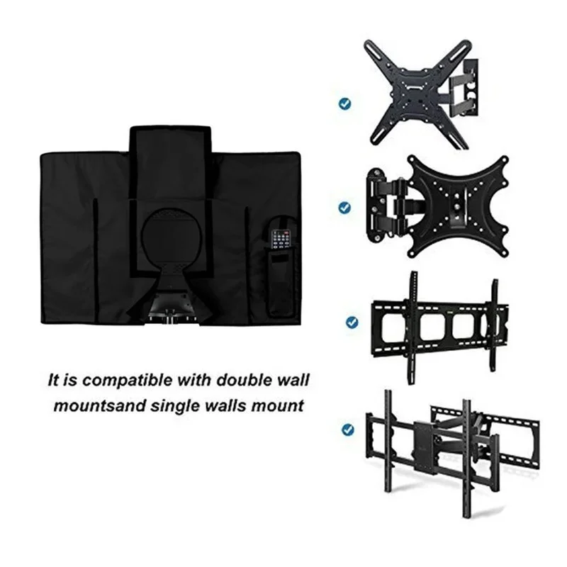 Водонепроницаемый чехол для наружного сада, Пыленепроницаемый Чехол из ткани Оксфорд, Женская защита для ЖК-телевизора, размеры 22-65 дюймов