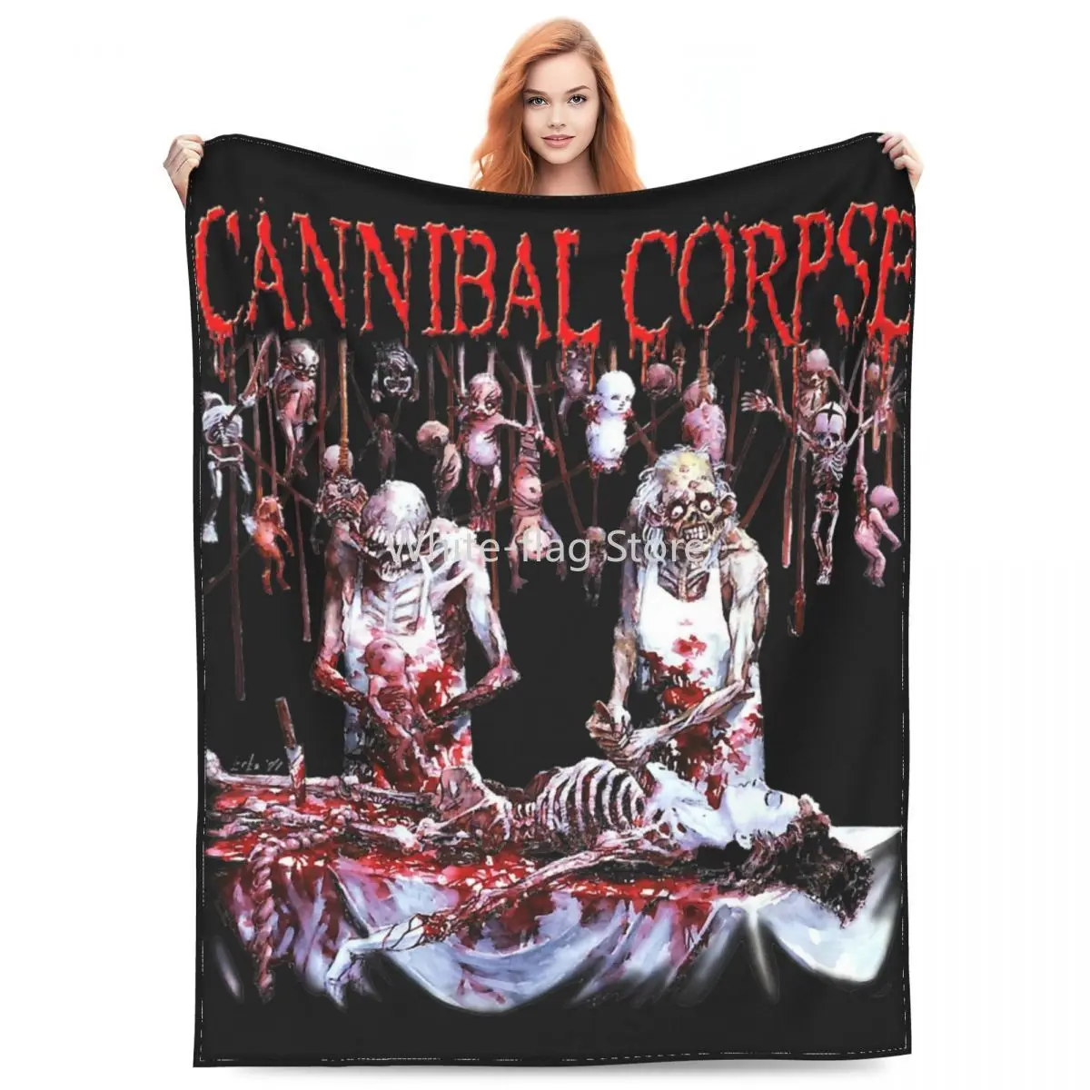 

Cannibal Corpse Heavy Metal Band Merch Blankets Fleece Bed Throw Blanket Cozy Super Warm for Couch Bedding Throws