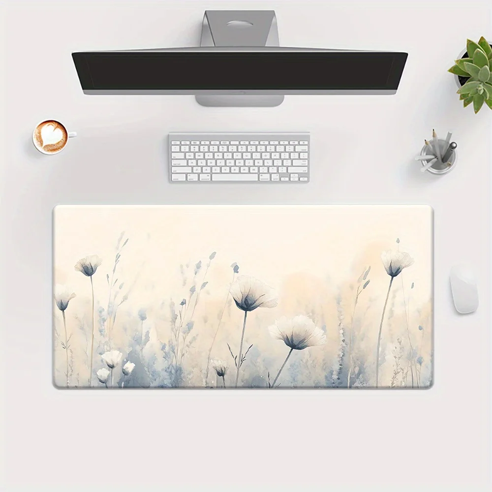 Premium Japanese-Inspired Mouse Pad - Waterproof, Non-Slip Rubber Base Desk Mat for Gamers & Office Use