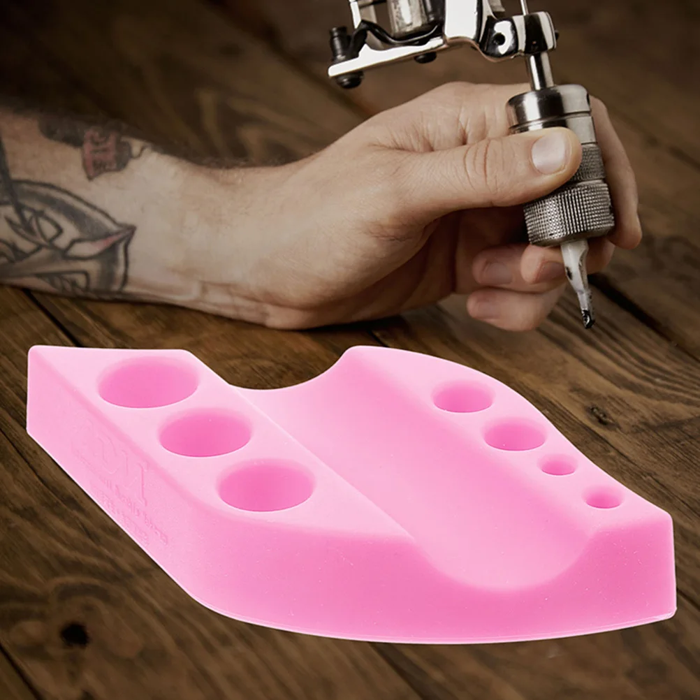 

2 шт. универсальный держатель для ручек для татуировки, гладкая отделка, без заусенцев, подходит для всех чашек с чернилами, легко очищаемая подставка для тату-машины для профессионалов