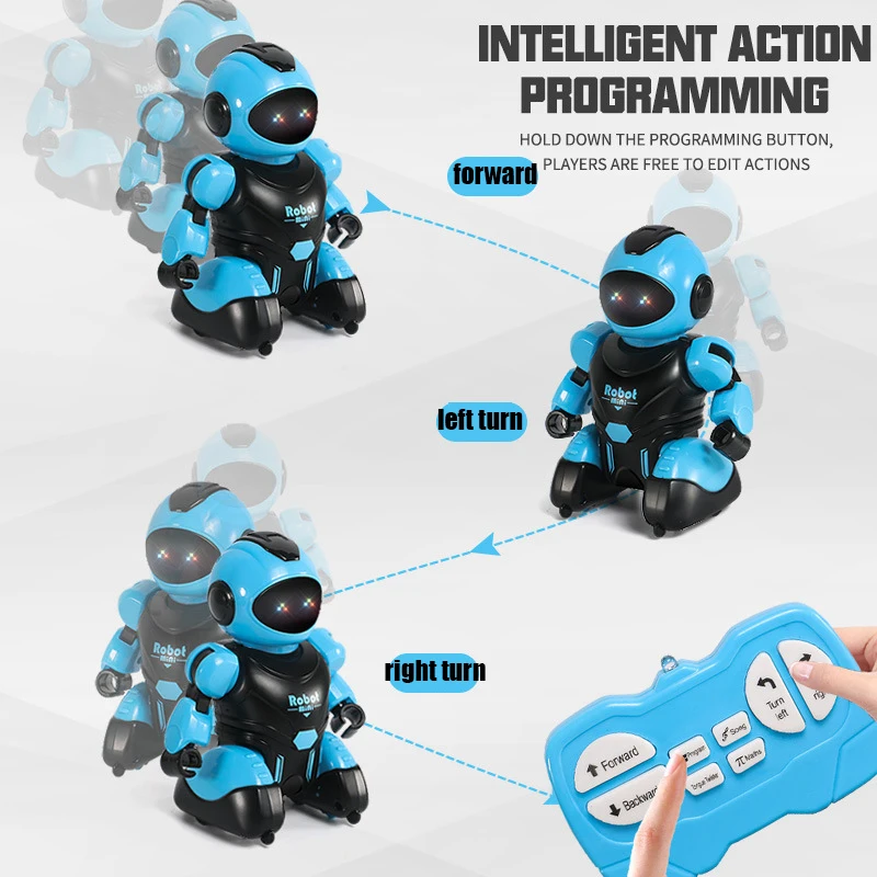 Intelligent Robot Programming Talk Show Infrared Rc Remote Control Robot Children\'s Toys for Boys and Girls Sing and Dance Gifts