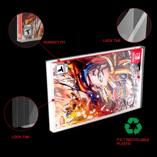 Imagen 2 del producto Caja de cartuchos de juego transparente, Protector de plástico PET para Nintendo Switch, caja de tarjetas de juego, caja de exhibición OLED, 10 Uds./50 Uds.