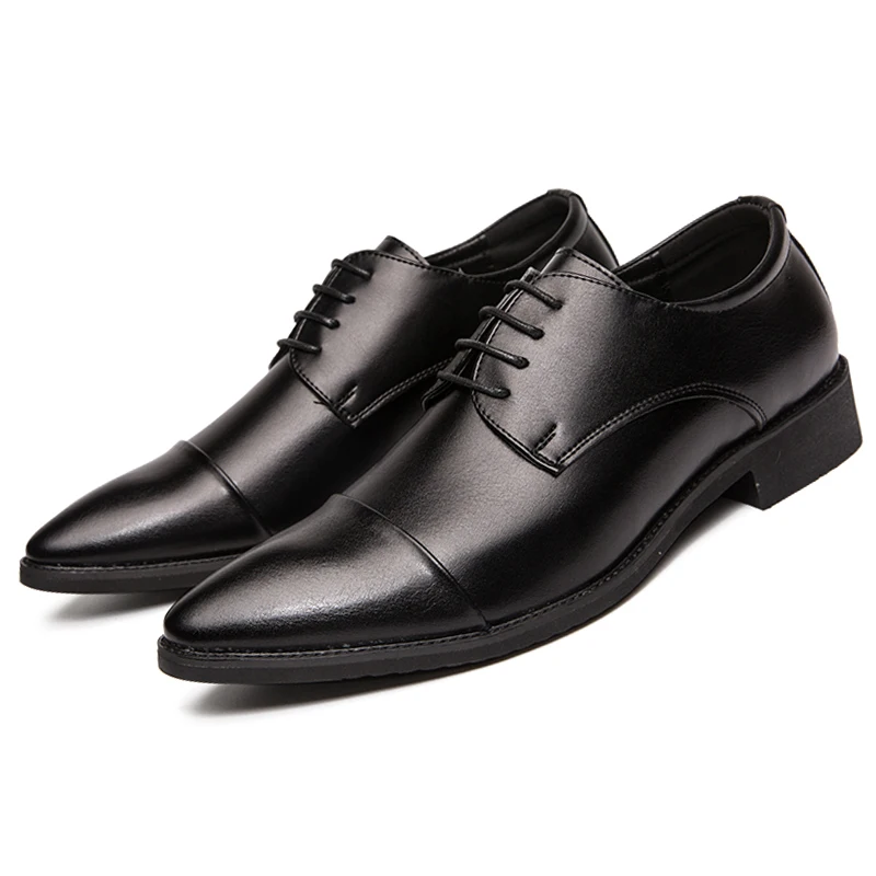 

High Quality Casual Business Shoes Men Classic Men's Dress Shoes Office Wedding Leather Shoes Male Formal Social Leather Shoes