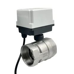 2'' Stainless Steel Motorized Ball Valve DN50 220V 12V 24V 3-Wire 2 Point Control Electric Ball Valve