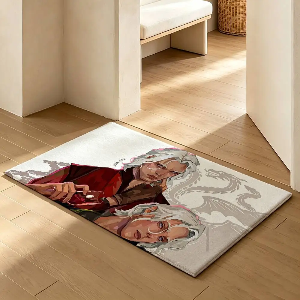 COOL A-Aerion T-Targaryen B-Brightflame  Soft Absorbent Decorative Floor Mat for Bathroom Entryway Living Room