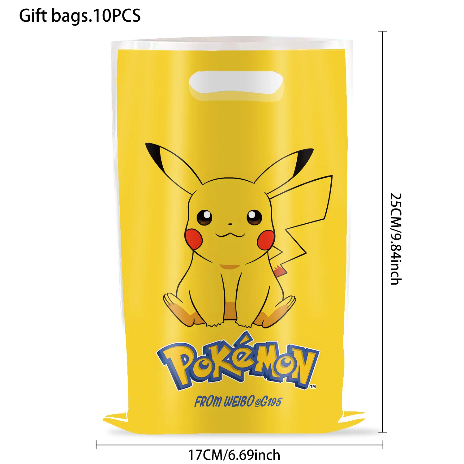 Pokemon Pikachu Bomboniere Sacchetti regalo Borsa Compleanno oodie Borse Bottino Decorazione Forniture Pikachu Goodie Piccole snack borse