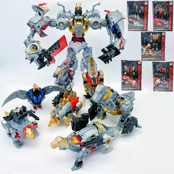 BPF 5IN1 모델 변신 G1 로봇 장난감, 다이노킹 화산 그림록 슬래그 슬러지, 스넬 스윕 슬래시 디노봇, KO 액션 피규어 