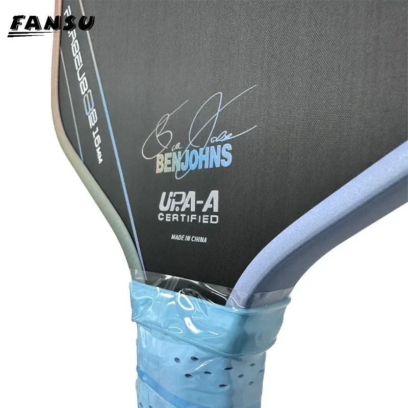 FANSU Pickleball Paddle BEN JOHNS T700 Carbon Fiber Thermoformed Unibody 16mm Gen 3 Propulsion Core Pickleball Racket