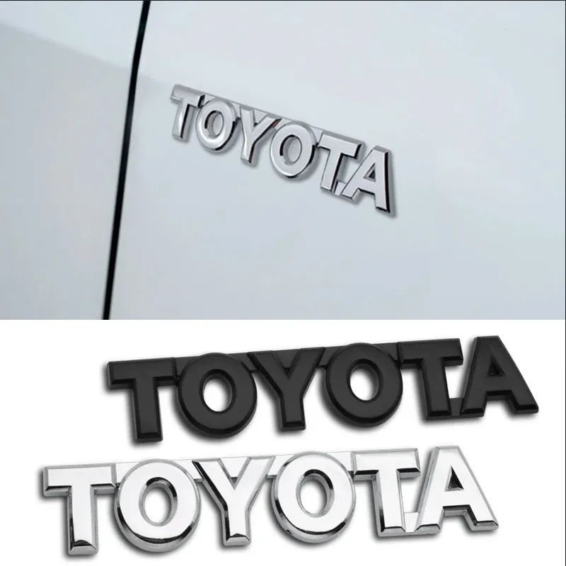 تصفيف السيارة جذع الذيل ملصق شعار شارة الشارات اكسسوارات الديكور لتويوتا Chr rav4 يارس بريوس أفينسيس كورولا كامري