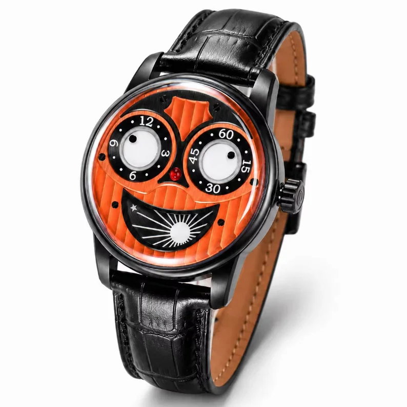 OBLVLO Men Automatic Watch 42mm Mechanical Wristwatch Luminous Sapphire Mirror 50m Waterproof Joker Dial Small Dials Can Work
