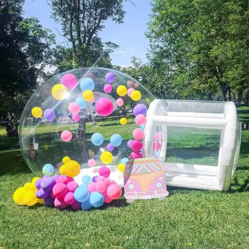 High Quality Large Popup Clear Resort Villa Dome Hotel Bubble Bounce House Inflatable Balloon Tent Advertisement For Sale