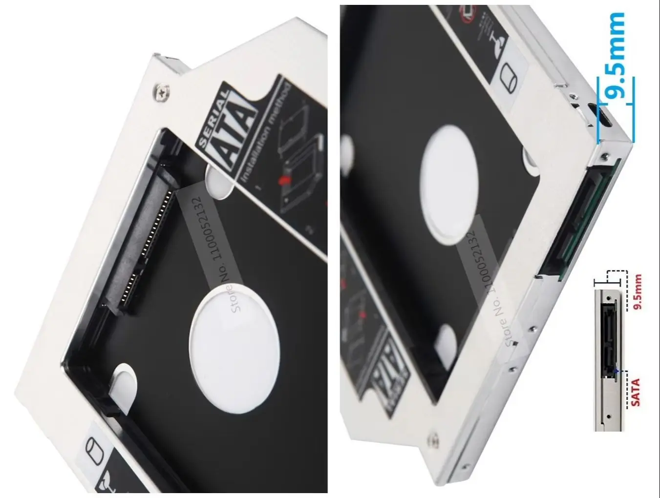 

2nd 2.5 SATA HDD SSD Hard Drive Unibody Optical bay Caddy Frame fBracket or MacBook Pro A1278 A1286 A1297 UJ898 UJ868 AD-5970H