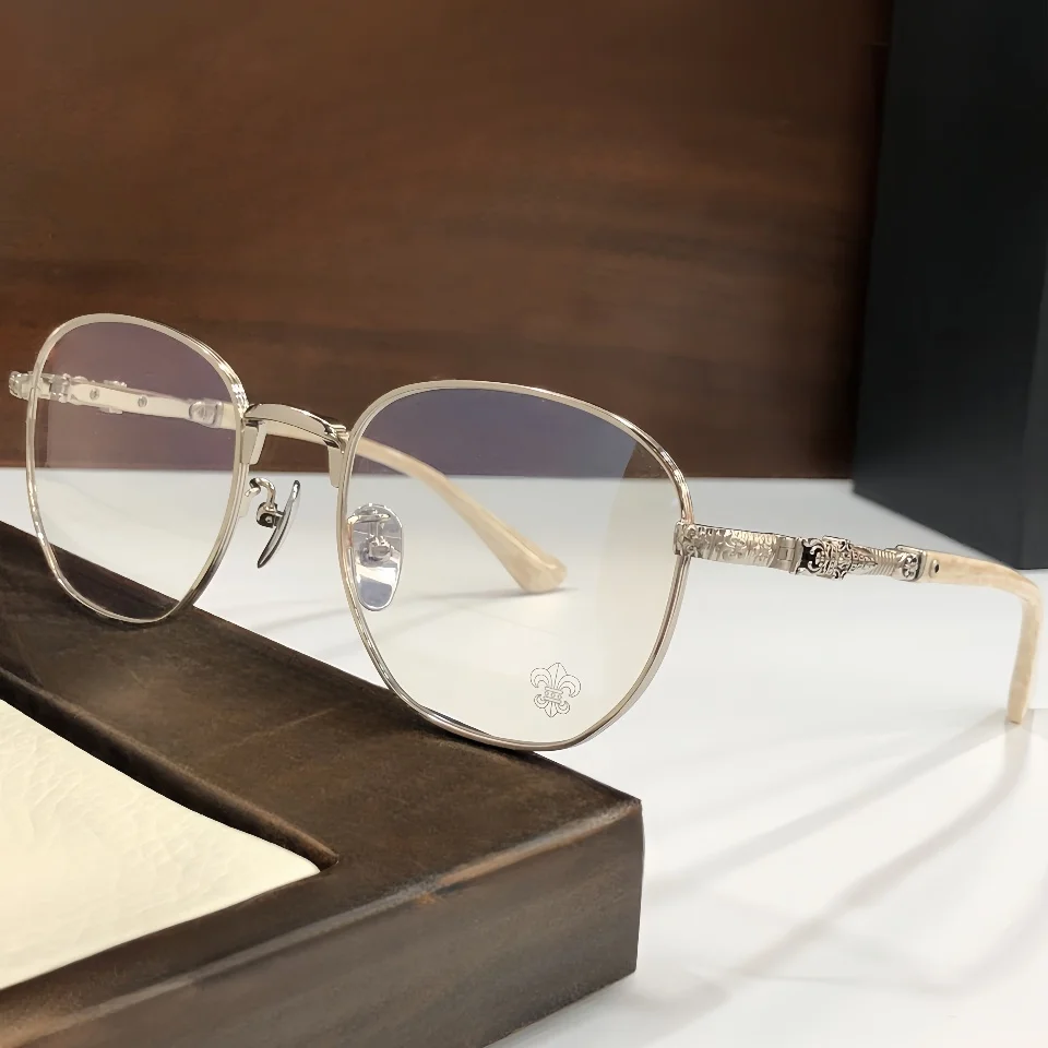 

Women Myopia Glasses Frame Brand Designer Ultra Light Titanium Acetate Classic Personality Retro Men Fashion Prescription Glasse