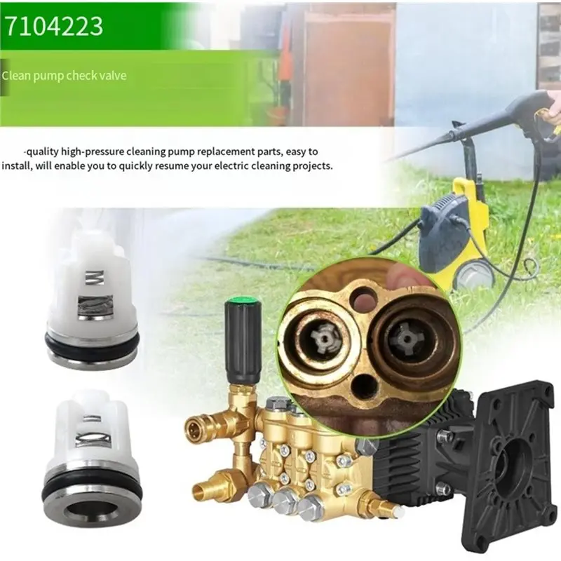 RMWIN-For Simpson For Pressure Washer Pump Replacement Valve- Cleaning 7104223 6Pcs Rebuild Kit