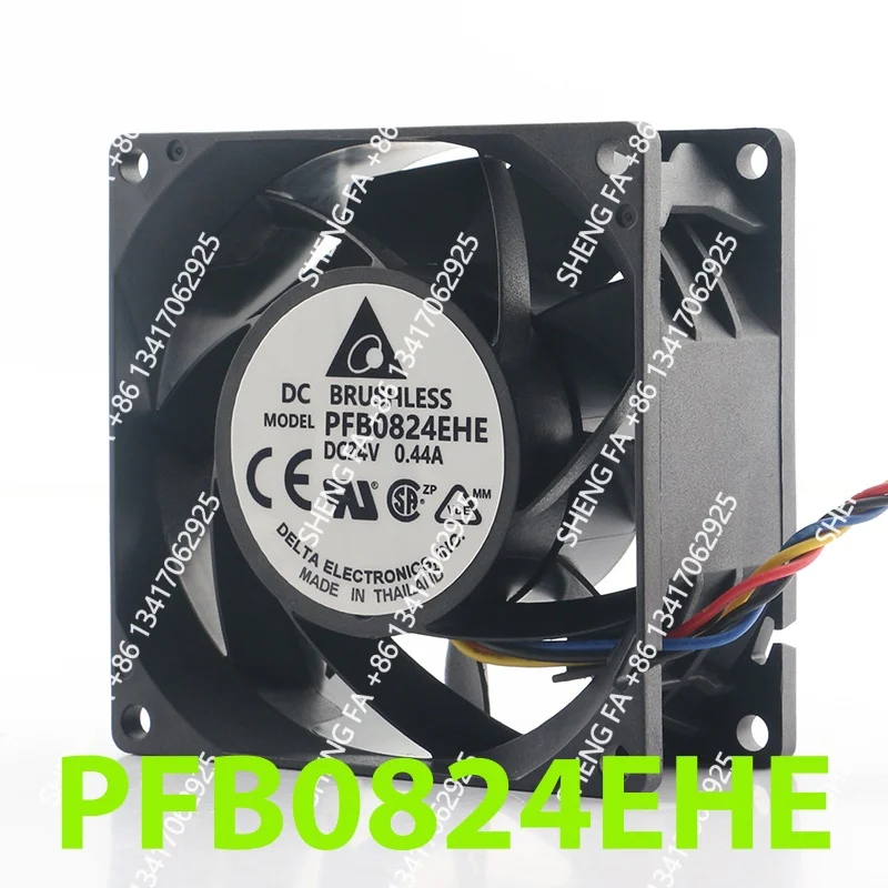 AC EC 8038 80X80X38MM 8CM ball large air volume PWM speed regulation inverter Delta 5V 12V 48V DC24V 0.44A PFB0824EHE coolingfan