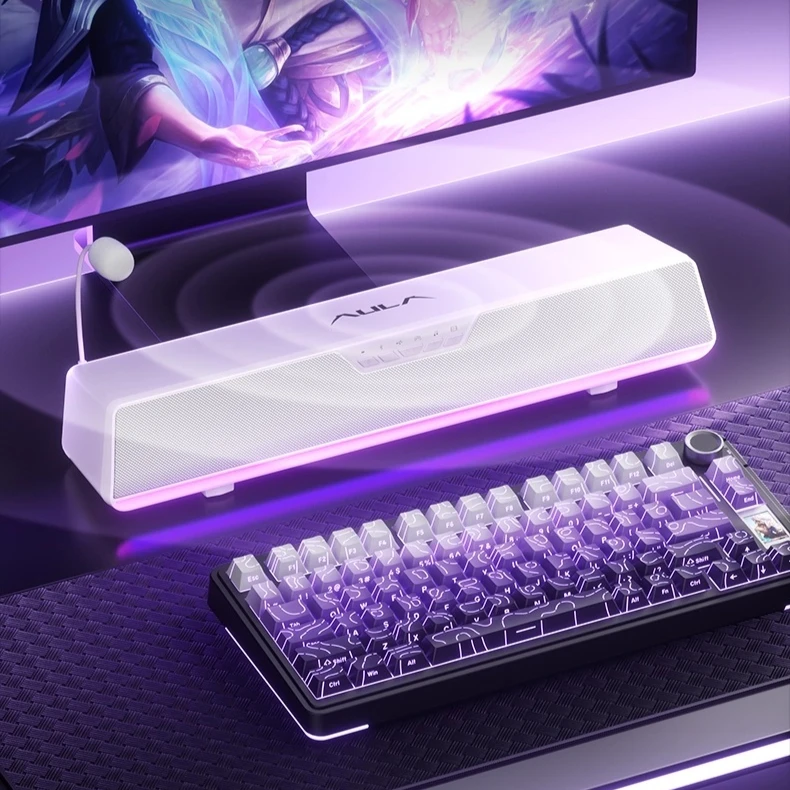 

AULA GS6Pro Настольный киберспортивный динамик Домашний компьютер Аудио Проводной Bluetooth Настольные игры с микрофоном Высокое качество звука