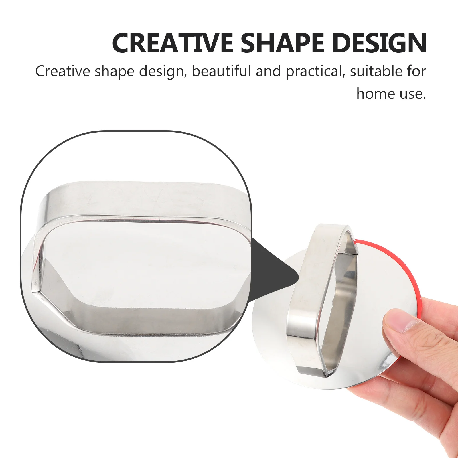 

Stainless Steel Pot Lid Handle Replacement Kitchen Cookware Anti-Scald Heat-Resistant Universal Grip for Pots Pans Soup Steamer