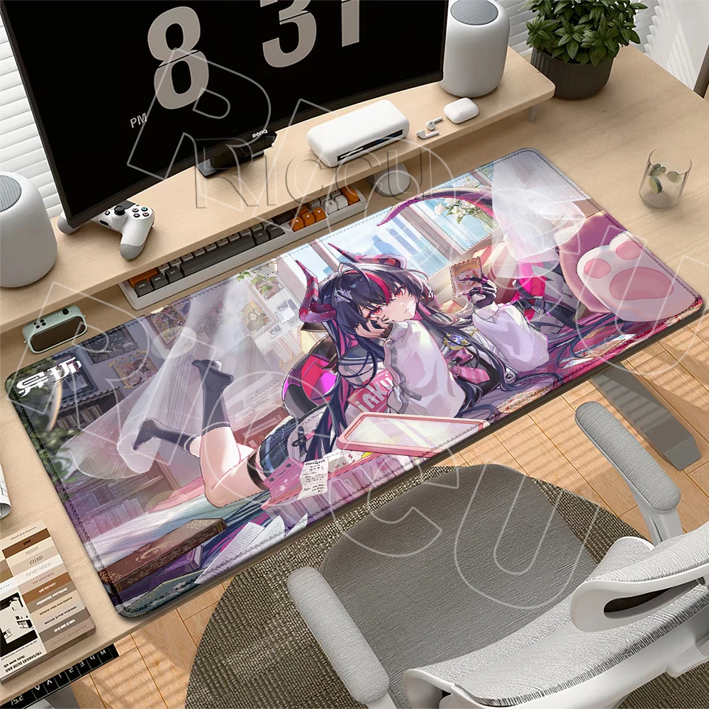 Large Anime Shinku Mouse Pads Neverness To Everness NTE Kawaii Girl Gaming Keyboard HD Printing Tablepads PC Office Non-slip Mat