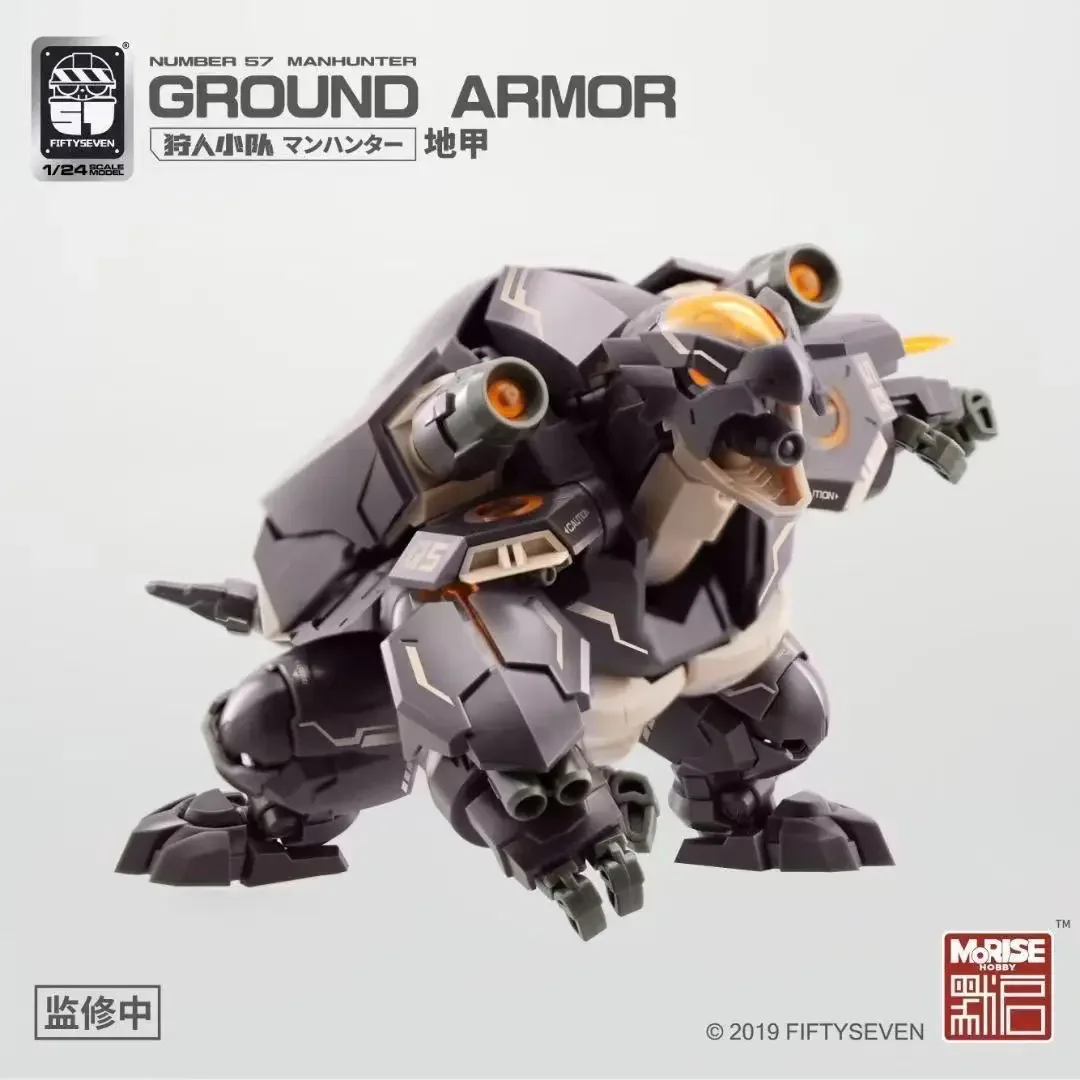 FIFTYSEVEN Nomor 57 No.57 Seri Manhunter KEMO GROUND ARMOR Turtle 1:24 Model Rakitan Dalam 3 Kepala Mainan Action Figure Beruang Katak
