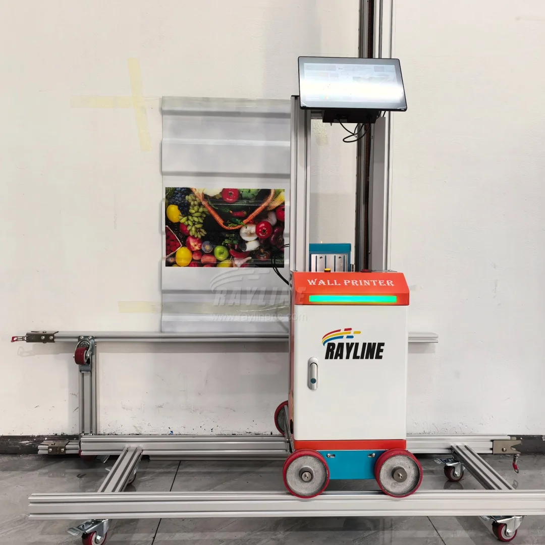 AI 4K 9600DPI Wall Printer Painting Machine Tile Floor Automatically Print 3D Vertical Wall Printing Machine for Painting Walls