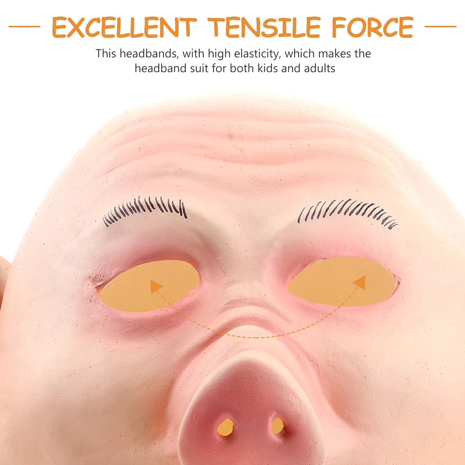 

Pig Head Mask Full Face Halloween Scary Party Prop Natural Green Latex Masquerade Costume Horror Pig Head Headgear