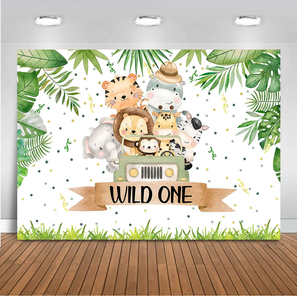 Fondos de fotografía de vida silvestre, papel tapiz fotográfico para Baby Shower, decoración de fiesta de cumpleaños, fondo de estudio de fotografía de oso zorro