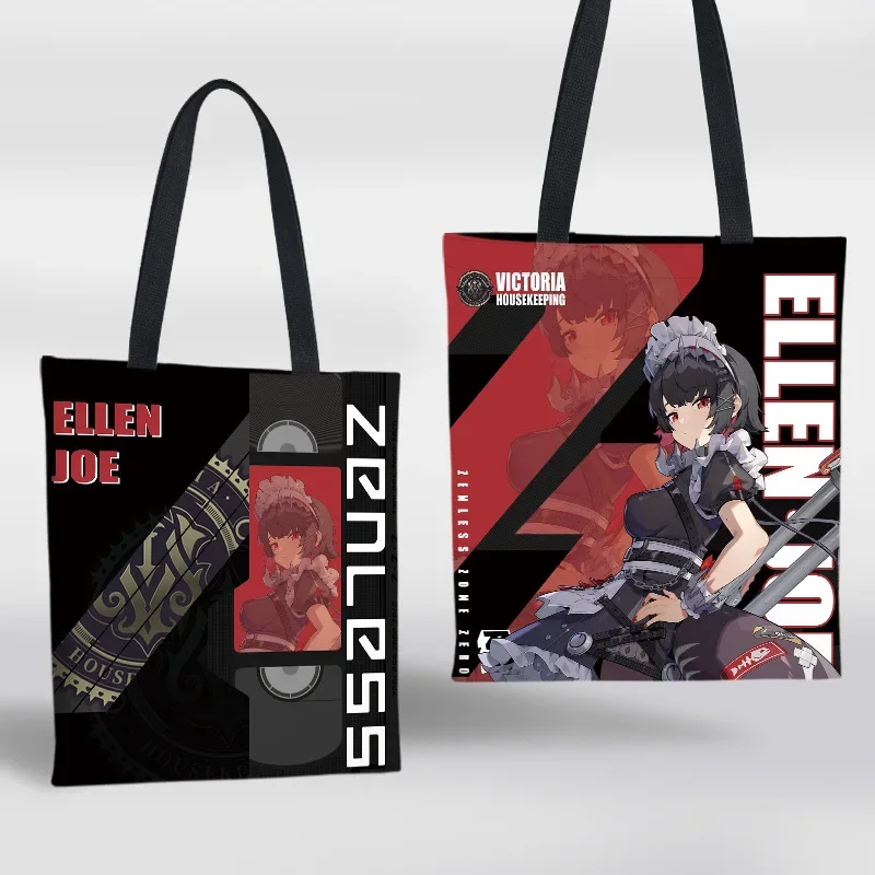 Anime Zenless Zone Zero Nicole Demara Soldier 11 Cosplay Canvas Single-shoulder Bag  Large Capacity High Appearance Level