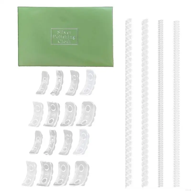 1 Set Invisible Ring Size Adjuster Clear Ring Resizer Size Spirals Tightener
