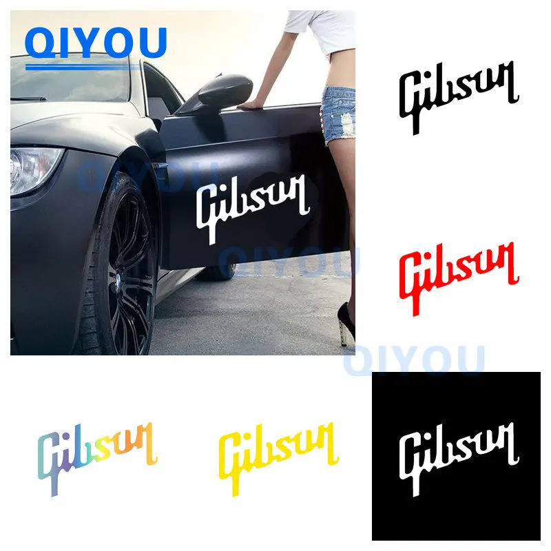 

Creative Decoration Gibson Guitar Car Sticker Suitable for Off Road Vehicle Body Surfboard Laptop Die-cut PVC Decal