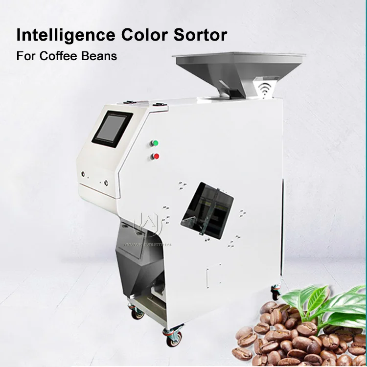 500-1500kg/h Coffee Beans Rice Garin Color Sorting Optical Cereal Color Sorter Coffee Usa Machine