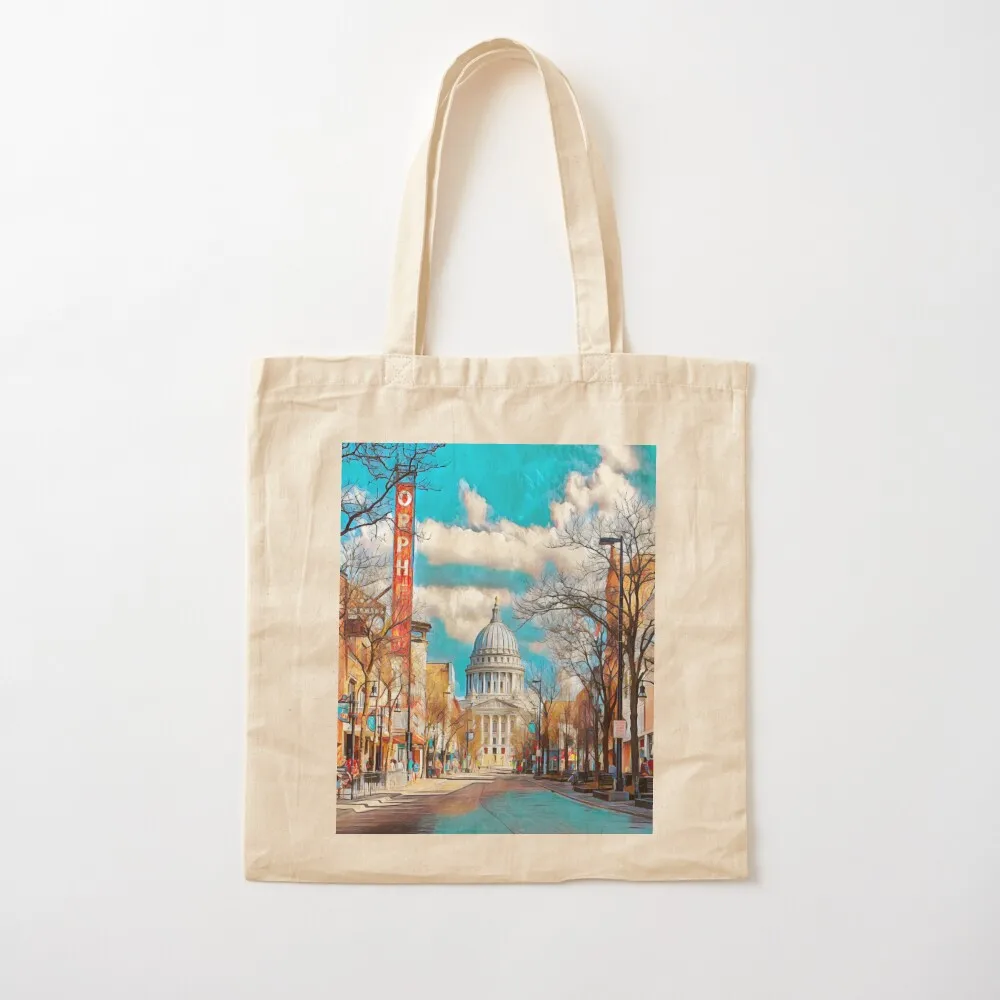 

Madison Wisconsin Tote Bag