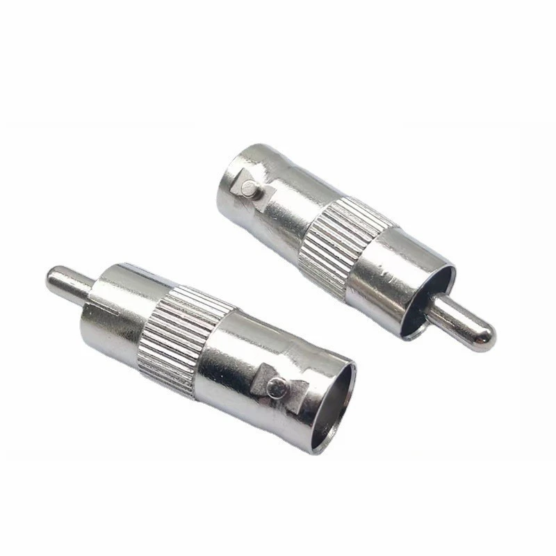 10PCS BNC Female to RCA Male Adapter, Q9 Female to RCA AV Audio Video Converter Connector for Surveillance