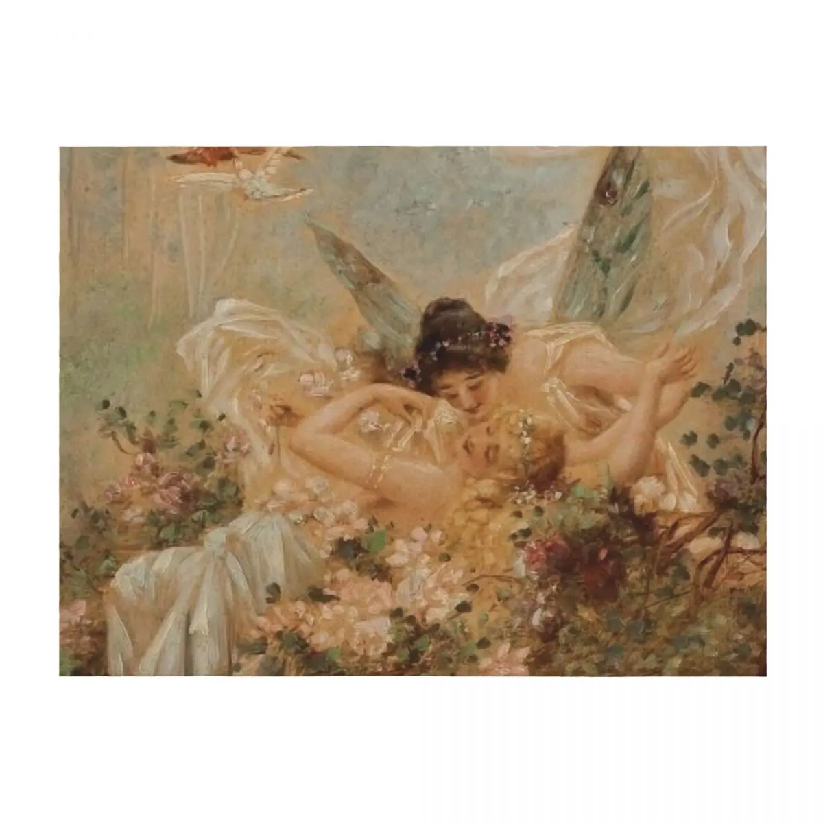 

Sapphic Painting Throw Blanket Quilt decorative Beautifuls for sofa Blankets