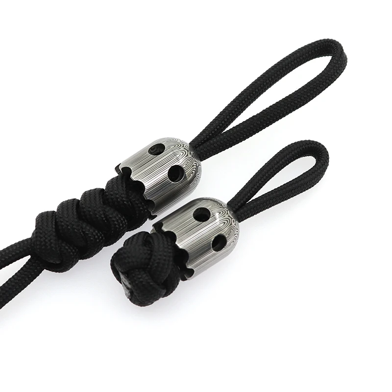 Damascus Knife Beads Tools Fidget Spinner Slider Haptic Coin Survival Paracord Accessories