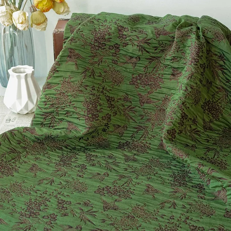 Plum Bamboo Magpie Pattern Relief Texture Jacquard Fabric Chinese Style Cheongsam Skirt Vest Pillow Decoration Sewing Fabric view 2